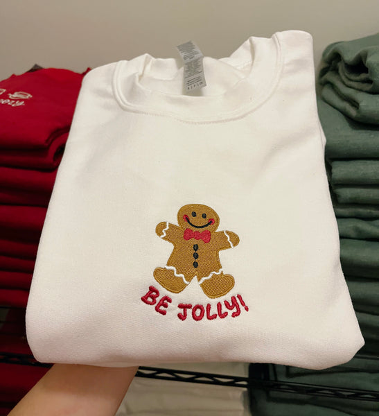 Be Jolly Gingerbread Crewneck