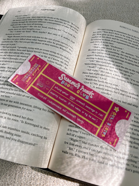 Summer Reads Book Club Bookmark