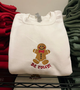 Be Jolly Gingerbread Crewneck