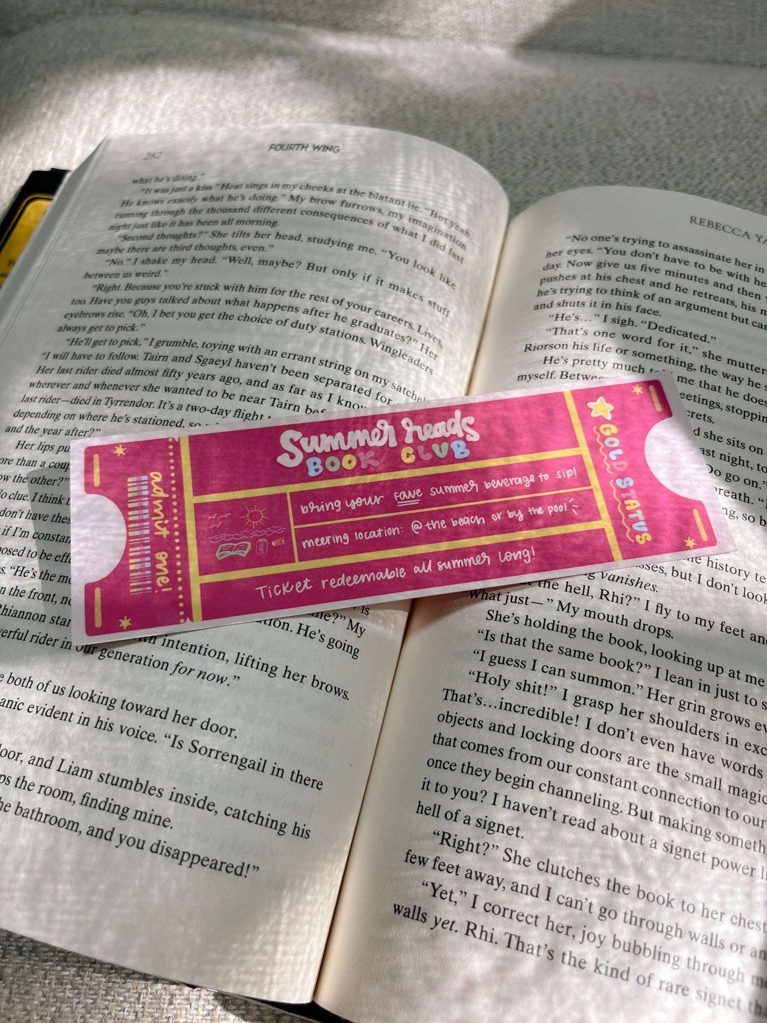 Summer Reads Book Club Bookmark