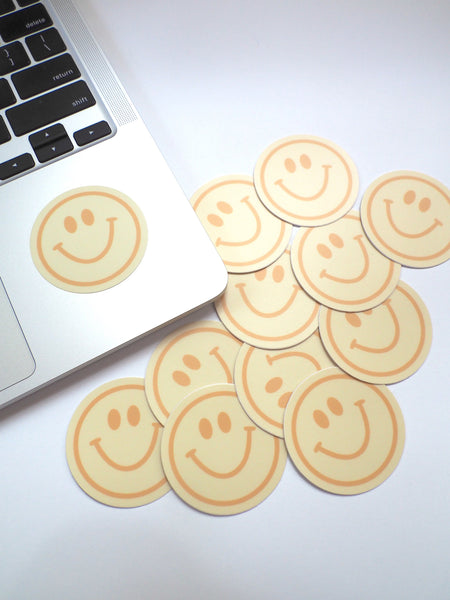Yellow Smiley Face Sticker