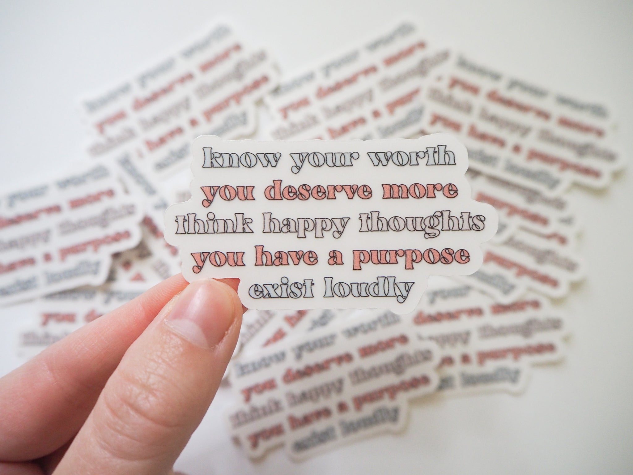 Affirmations Clear Sticker