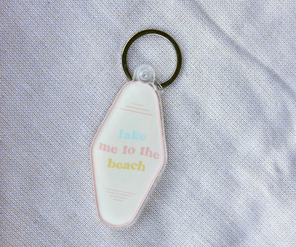 Take Me To The Beach Acrylic Keychain